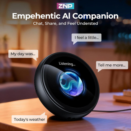 ZNP AI Digital Badge: Bluetooth Translator for 60 Languages, Offline Use
