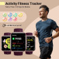 Smartwatch for Women 1.8 Fitness Tracker with Alexa, Heart Rate, Sleep Monitor, 120 Sports Modes, Waterproof Smartwatch for Women 1.8 Fitness Tracker with Alexa, Heart Rate, Sleep Monitor, 120 Sports Modes, Waterproof
