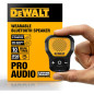 Enceinte Bluetooth Portable DEWALT Jaune, Clip-On, Résistante à l'Eau, Micro Intégré, Sans Fil Enceinte Bluetooth Portable DEWALT Jaune, Clip-On, Résistante à l'Eau, Micro Intégré, Sans Fil