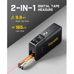 Fanttik A10 Pro : Mètre Laser Numérique 2-en-1 HD 50m