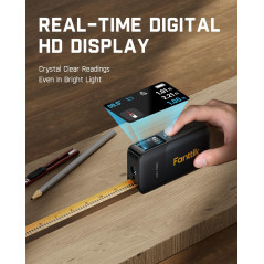 Fanttik A10 Pro : Mètre Laser Numérique 2-en-1 HD 50m