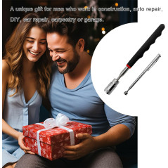 Kit 2 Outils Magnétiques Télescopiques avec LED 8 lb