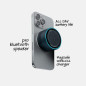 MagBeat Midnight Bluetooth Speaker with Magnetic Wireless Charger, TWS, 10H Playtime, IPX7 Waterproof, Aluminum Design