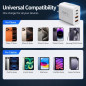 Chargeur Mural USB-C 40W 4 Ports, Adaptateur PD + QC 3.0, Compatible iPhone, iPad, Galaxy S25 - Pack de 2 Chargeur Mural USB-C 40W 4 Ports, Adaptateur PD + QC 3.0, Compatible iPhone, iPad, Galaxy S25 - Pack de 2