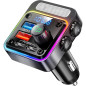 Nulaxy Adaptateur Auto 54W Bluetooth 5.3, Charge Rapide 4 Ports, FM Transmetteur, Appels Mains Libres, LED Nulaxy Adaptateur Auto 54W Bluetooth 5.3, Charge Rapide 4 Ports, FM Transmetteur, Appels Mains Libres, LED
