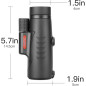 Monoculaire Télescope 8x42 Étanche Anti-buée Compact avec Sangle pour Observation Animaux Randonnée Camping Monoculaire Télescope 8x42 Étanche Anti-buée Compact avec Sangle pour Observation Animaux Randonnée Camping