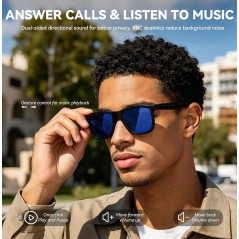 2026 Smart Audio Glasses with Electrochromic Lenses, Bluetooth 5.4, AI Translation, Adjustable Tint Sunglasses