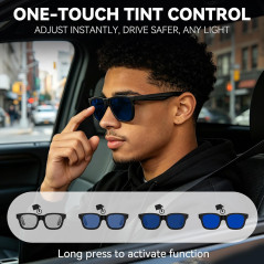 2026 Smart Audio Glasses with Electrochromic Lenses & Bluetooth 5.4