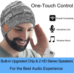 Bluetooth Beanie Hat with Headphones – Unique Tech Gift & Stocking Stuffer