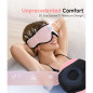 Voerou Masque de Sommeil avec Casque Bluetooth 5.4, Tissu Respirant & Haut-parleurs HD Stéréo