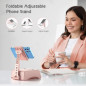 TechGlow Foldable Cellphone Stand with Wireless Bluetooth Speaker - Pink, Cool Tech Gift for Men & Women TechGlow Foldable Cellphone Stand with Wireless Bluetooth Speaker - Pink, Cool Tech Gift for Men & Women
