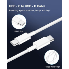 WODENTA 67W 3-Port USB C Car Charger for iPhone 17/16/15 Pro Max