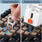 Kit de nettoyage clavier et écran tout-en-un pour PC, Mac, iPhone, iPad avec spray et brosse brevetée Kit de nettoyage clavier et écran tout-en-un pour PC, Mac, iPhone, iPad avec spray et brosse brevetée
