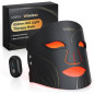 Cordless LED Red Light Therapy Face Mask, 4 Modes (NIR 850nm, Red 620nm, Blue, Amber), 272 LEDs, Rechargeable Cordless LED Red Light Therapy Face Mask, 4 Modes (NIR 850nm, Red 620nm, Blue, Amber), 272 LEDs, Rechargeable