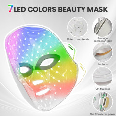 7-in-1 Red Light Therapy LED Facial Mask for Skin Care – Home & Salon
