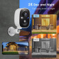 GMK Wireless Outdoor Security Cameras 4 Pack, 2K Battery Powered, Color Night Vision, Motion Detection, IP65 Waterproof, Remote GMK Wireless Outdoor Security Cameras 4 Pack, 2K Battery Powered, Color Night Vision, Motion Detection, IP65 Waterproof, Remote