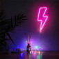 YouOKLight Pink Lightning Bolt LED Neon Sign, Battery/USB Powered Wall Light for Bedroom, Party & Decor YouOKLight Pink Lightning Bolt LED Neon Sign, Battery/USB Powered Wall Light for Bedroom, Party & Decor