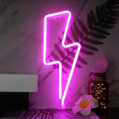 YouOKLight Pink Lightning Bolt Neon Sign – LED Wall & Night Light