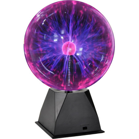 PowerTRC 8 Battery-Powered Plasma Ball Lamp – Touch & Sound Activated, Party & Science Decor Gift