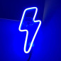Lumières d'ambiance intérieures voiture LED éclair en forme d'éclair bleues pour fenêtre arrière triangulaire Lumières d'ambiance intérieures voiture LED éclair en forme d'éclair bleues pour fenêtre arrière triangulaire