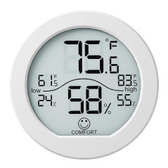 Hygromètre Thermomètre Numérique SECRUI TH1 Blanc LCD