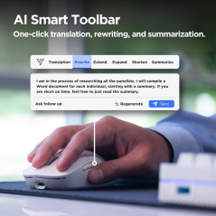 Souris Virtusx Jethro AI : Enregistrement Vocal & Transcription