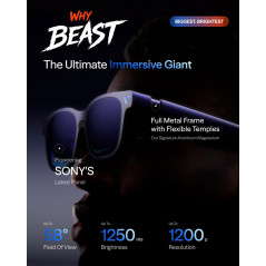 VITURE Beast XR/AR Glasses: 174 1200p, 58° FOV, VisionPair™ 3DoF, Dynamic Dimming, Harman Audio, Multi-Device Compatible