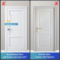 Door Reinforcement Lock - Withstands 800lbs Force, White, Extra Proof Kids Safety Lock, Home Security