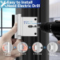 Door Reinforcement Lock - Withstands 800lbs Force, White, Extra Proof Kids Safety Lock, Home Security