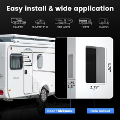 RV Door Lock with Paddle Deadbolt & 4 Keys – Travel Trailer Replacement