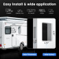 RV Door Lock with Paddle Deadbolt for Travel Trailers, Camper Entry, and Cargo Haulers - Kit with 4 Keys RV Door Lock with Paddle Deadbolt for Travel Trailers, Camper Entry, and Cargo Haulers - Kit with 4 Keys