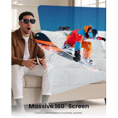 Lunettes AR TOZO VIZO Z1 Pro, écran 160, Micro-OLED 120Hz, 2D/3D, stéréo, USB-C, portables et détachables