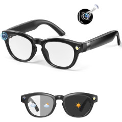 Lunettes Intelligentes 4K UHD, Caméra, Traduction Instantanée, Audio Bluetooth & Verres Photochromiques