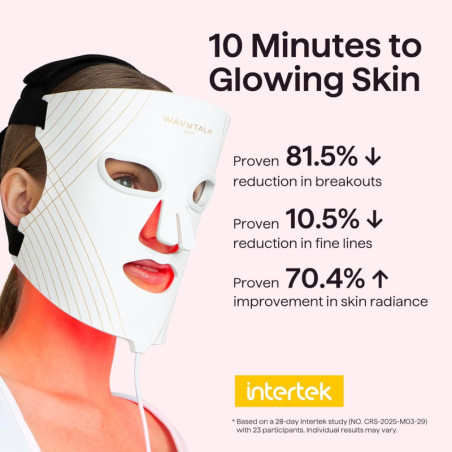 Masque LED Wavytalk : Anti-Rides, Acné & Rajeunissement