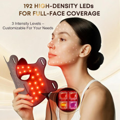 Rechargeable Red Light Therapy Mask with Near-Infrared 850nm for Face
