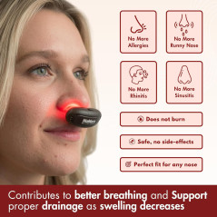 Original NoMore Red Light Therapy Nose Device – Sinus Relief & Dry Nose