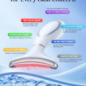 Red Light Therapy Face & Neck Massager - 7-Color LED Phototherapy with Heat, Vibration, Anti-Aging Gift
