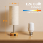 High-Sensitivity Touch Table Lamp, 3-Level Dimmable Bedside Lamp with AC Outlet, USB & USB-C – Warm Wooden Finish High-Sensitivity Touch Table Lamp, 3-Level Dimmable Bedside Lamp with AC Outlet, USB & USB-C – Warm Wooden Finish