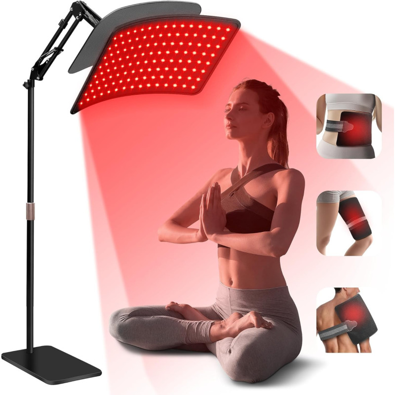 INTEO 2-in-1 Red Light Therapy Lamp 660nm & 850nm for Body & Face