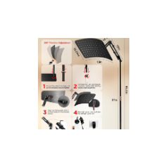 INTEO 2-in-1 Red Light Therapy Lamp 660nm & 850nm for Body & Face