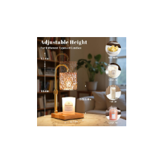 Hong-in Dimmable Candle Warmer Lamp with Timer & Adjustable Height