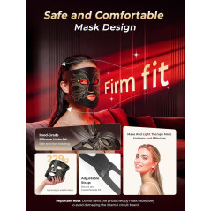 Masque LED 7-en-1 pour Visage & Cou, 324 LEDs, 5 Niveaux