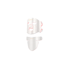 MEGELIN 7-Color LED Red Light Therapy Mask for Face & Neck – White