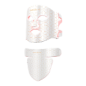 MEGELIN Masque LED Thérapie Rouge Visage & Cou 7 Couleurs, Rajeunissement Peau Infrarouge Blanc