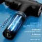 APHERMA Pistolet de Massage Électrique - 30 Vitesses, 9 Têtes, Soulagement Douleur Musculaire Profond Noir APHERMA Pistolet de Massage Électrique - 30 Vitesses, 9 Têtes, Soulagement Douleur Musculaire Profond Noir