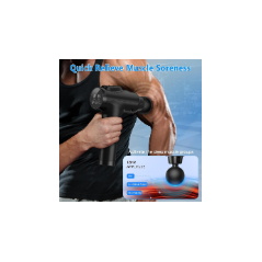 APherma Pistolet de Massage 30 Vitesses Deep Tissue Noir