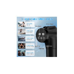 APherma Pistolet de Massage 30 Vitesses Deep Tissue Noir