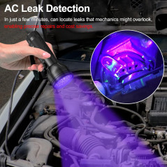 Vansky AC Leak Detector Kit: 68 LED UV Automotive Tool with Glasses