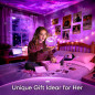 Mubarek 3-in-1 Ambient Light: Sunset, Ocean & Northern Lights Projector with 216 Modes & Remote - Bedroom Decor Gift