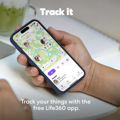 Life360 Tile Slim Bluetooth Tracker - Wallet & Item Locator Navy Blaze